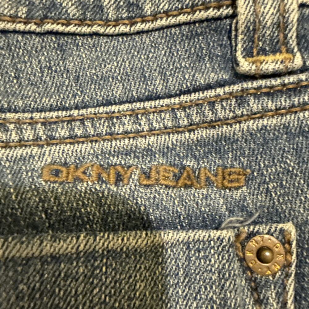 DKNY Soho Jean-Womens Blue Medium Wash Denim Jeans-Bootcut-Size 6S/C - Picture 13 of 16